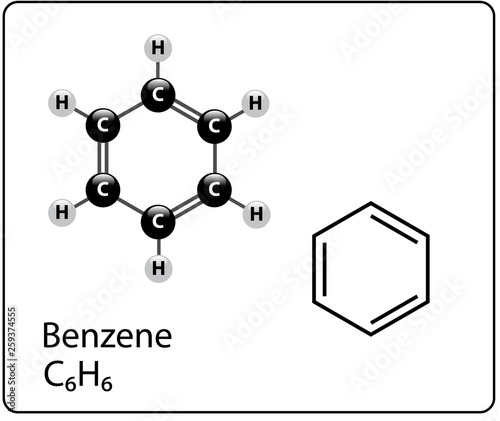 benzene Molecule Structure photo