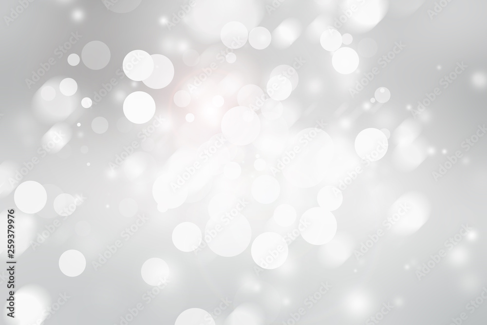 white blur abstract background. bokeh christmas blurred beautiful shiny Christmas lights