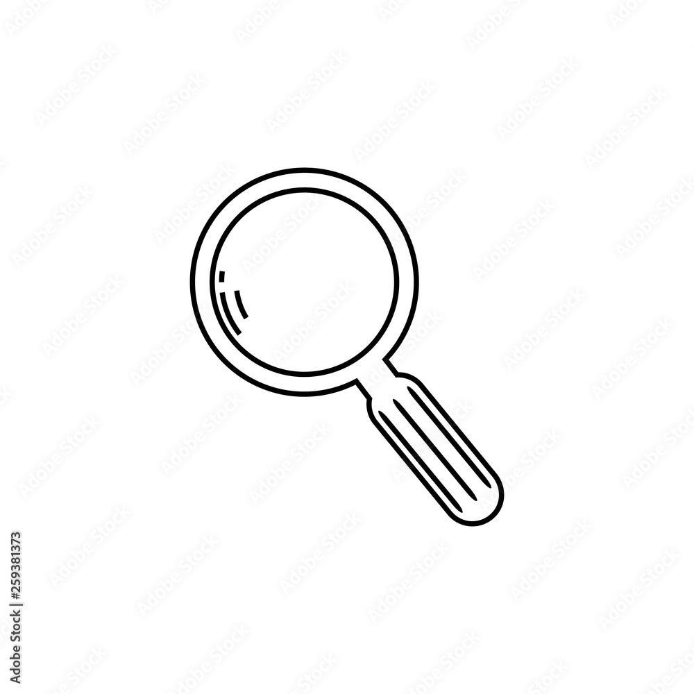 magnifying glass isolated on white background magnifying glass isolated on white background
