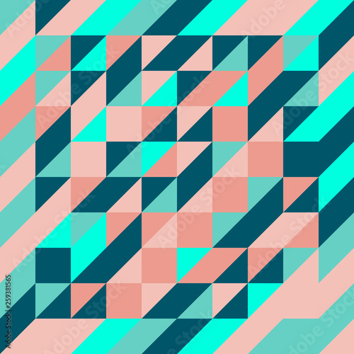 Colorful triangle geometric abstract background in vectorr