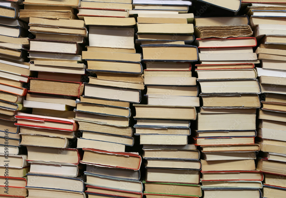 background of books in the bookshop