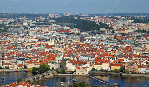 Prague City in Czech Republic with charles bridge