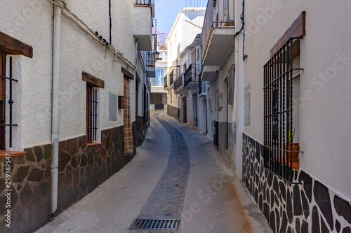 Street of white houses of Trevelez