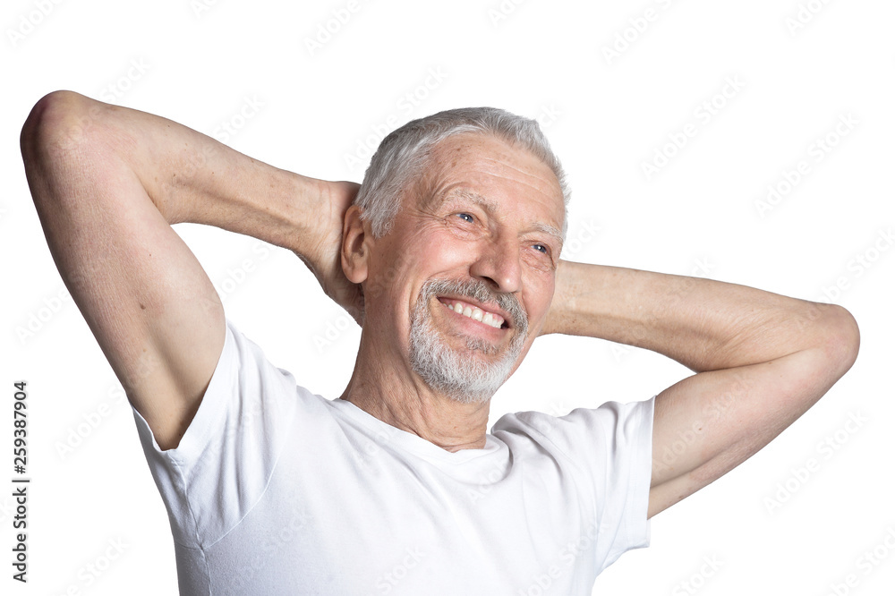 Obraz premium Portrait of senior man posing