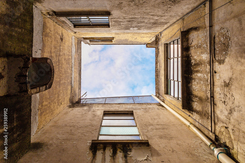 creepy abandoned house photo