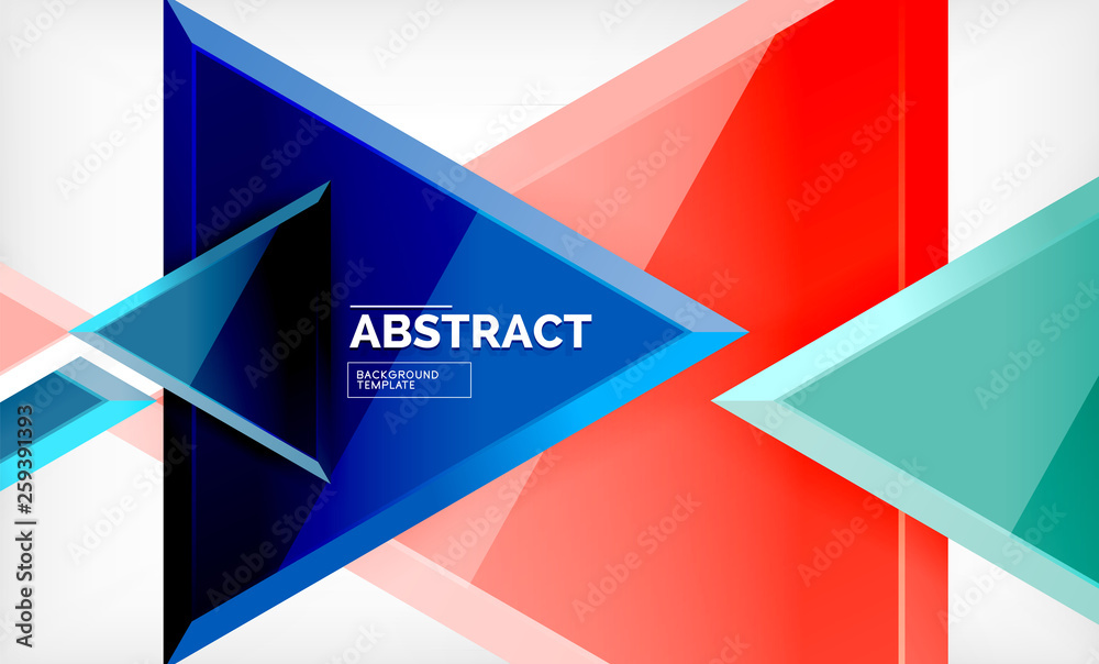 Triangular low poly background design, multicolored triangles Triangular low poly background design, multicolored triangles