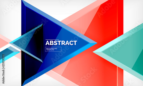 Free Download Triangular low poly background design, multicolored triangles - GFXLoad