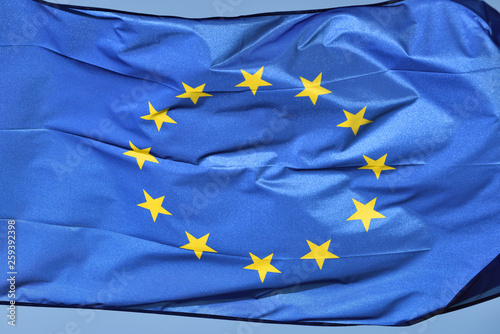 European flag flying