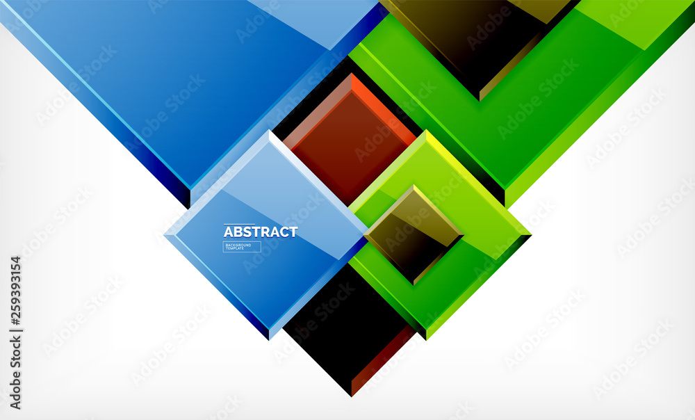 Square geometric background Square geometric background