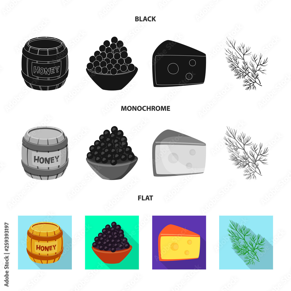 Vector design of taste and product icon. Set of taste and cooking stock symbol for web. Vector design of taste and product icon. Set of taste and cooking stock symbol for web.