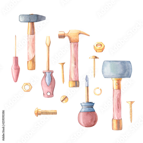 Valokuva set of construction tools