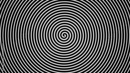 Espiral hipnótica negro.