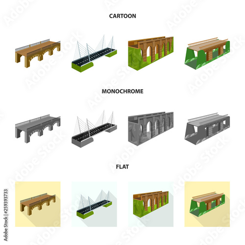 Vector design of connection and design logo. Collection of connection and side stock vector illustration.