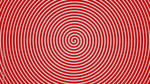 Espiral hipn  tica rojo.