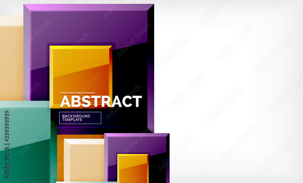 Square abstract background, glossy geometric design Square abstract background, glossy geometric design