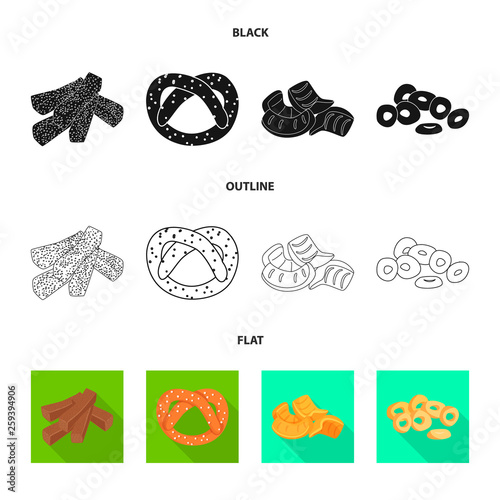 Isolated object of Oktoberfest and bar symbol. Collection of Oktoberfest and cooking vector icon for stock.