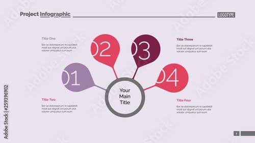Four Steps For Success Slide Template