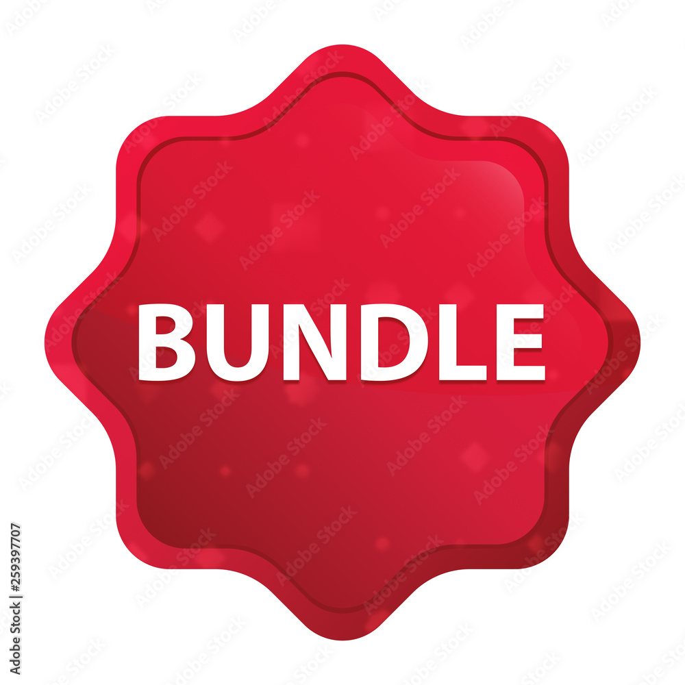 Bundle misty rose red starburst sticker button Bundle misty rose red starburst sticker button