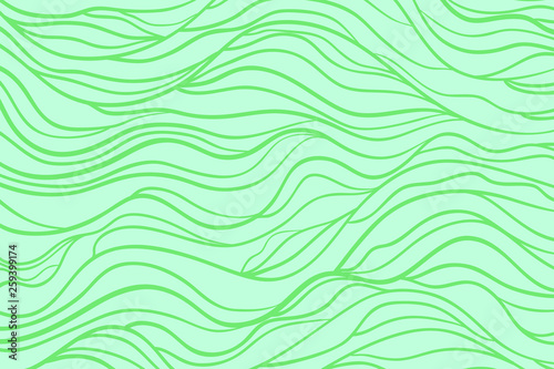 Monochrome wave pattern. Colorful wavy background. Hand drawn lines. Stripe texture. Doodle for design. Line art. Colored wallpaper
