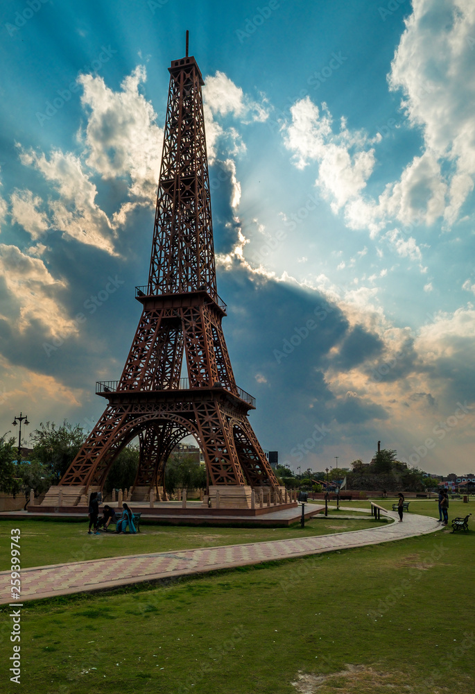 Eiffel tower in the park