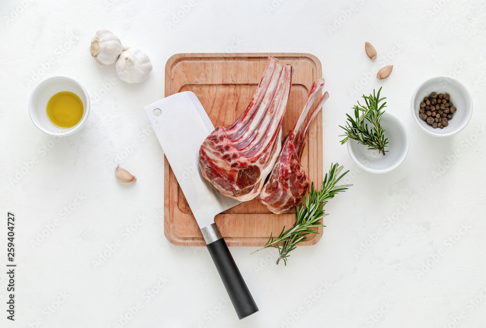 Lamb meat cooking concept Lamb meat cooking concept