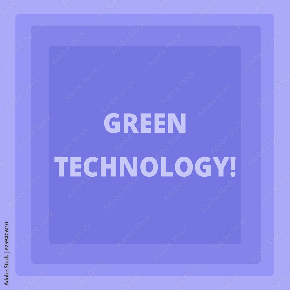 Handwriting text writing Green Technology. Conceptual photo mitigate reverse effects of huanalysis activity on environment Pattern of Concentric Square photo in Pastel Blue with Same Center Point Handwriting text writing Green Technology. Conceptual photo mitigate reverse effects of huanalysis activity on environment Pattern of Concentric Square photo in Pastel Blue with Same Center Point