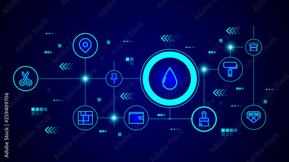 Fototapeta premium a drop icon. From web set