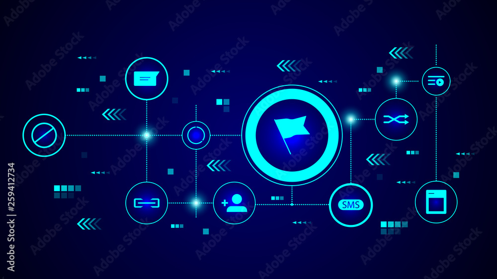 Flag Isolated Flat icon. From web set