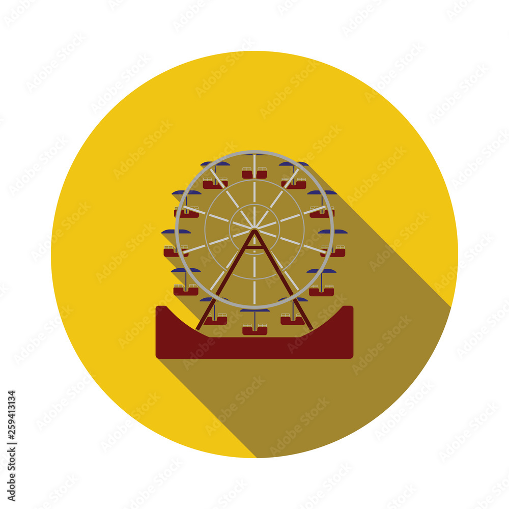 Obraz premium Ferris wheel icon