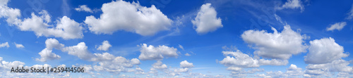 Panorama - Blue sky and white clouds