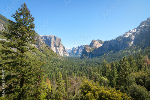 Tunnel View in Yosemite National Park, California, Usa