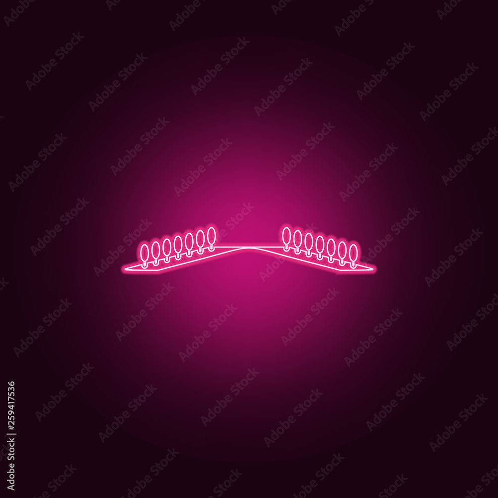 row of trees icon. Elements of Park and landscape in neon style icons. Simple icon for websites, web design, mobile app, info graphics row of trees icon. Elements of Park and landscape in neon style icons. Simple icon for websites, web design, mobile app, info graphics