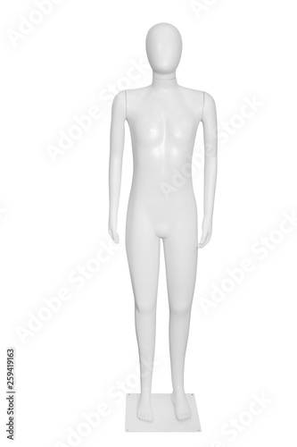 Gloss color mannequin isolated