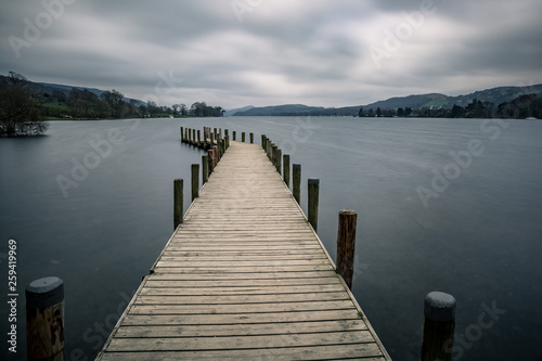 Fototapeta Naklejka Na Ścianę i Meble -  The Monk Coniston car park at the northern tip of Coniston Water is a really handy stopping place from which to capture great pictures of the lake and its surroundings. 