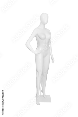 Gloss color mannequin isolated