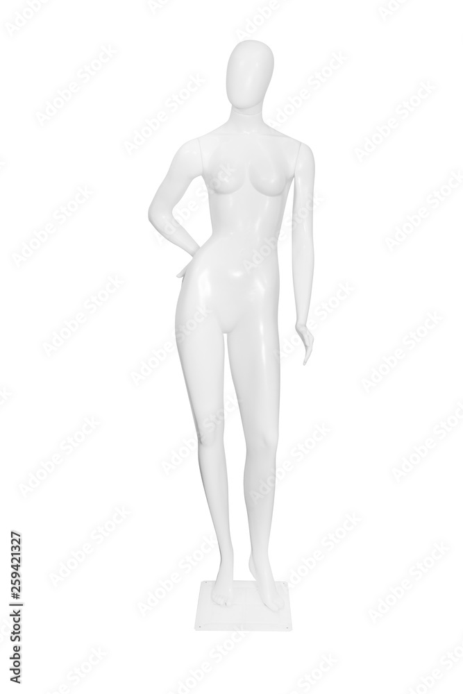 Gloss color mannequin isolated