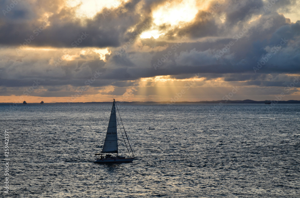 Fototapeta premium Baia de todos os santos - Barco