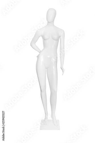 Gloss color mannequin isolated