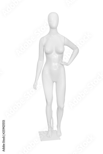 Gloss color mannequin isolated