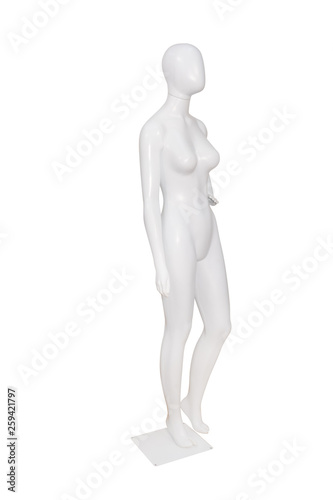 Gloss color mannequin isolated