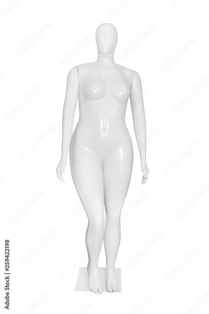 Gloss color mannequin isolated