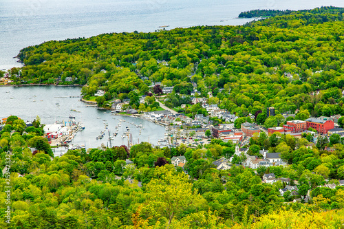 landscape of Camden, Maine.