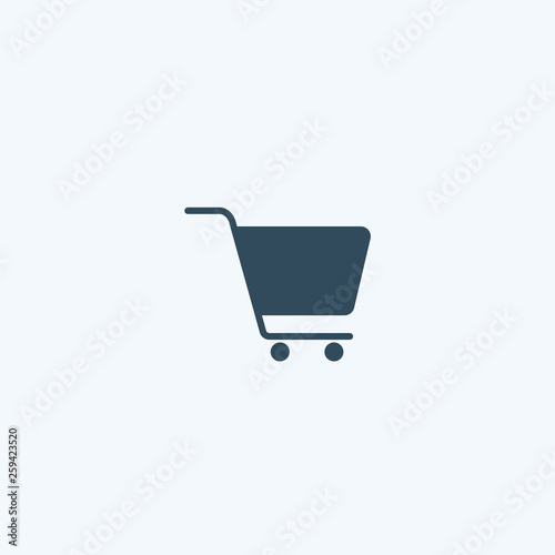 Shopping cart icon. sale, buy, store, market, basket, commerce vector sign
