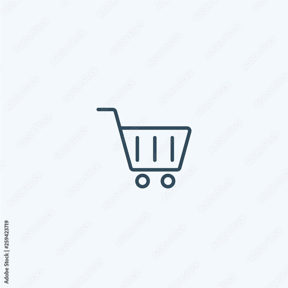 Shopping cart icon. sale, buy, store, market, basket, commerce vector sign Shopping cart icon. sale, buy, store, market, basket, commerce vector sign