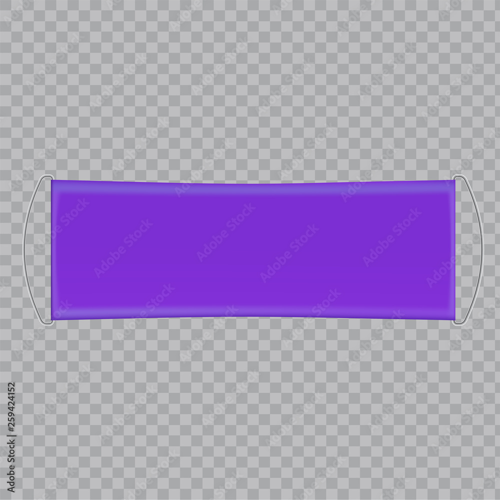 Violet flag. Vector Violet flag. Vector