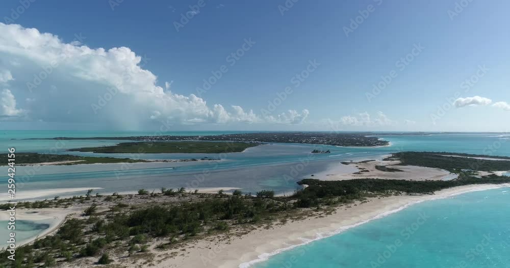 Aerial Drone 60p 4K Tropical Beach Resort Caribbean Island Aerial Drone 60p 4K Tropical Beach Resort Caribbean Island