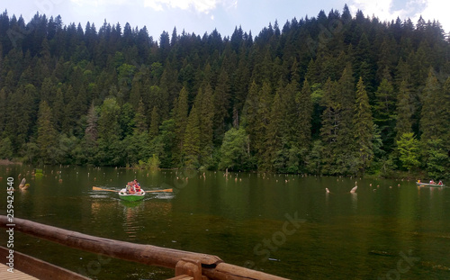 The Red Lake. Bicaz Natural Park. Romania.