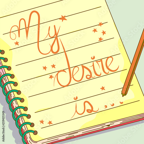 Notebook_desire_wish © Samanta