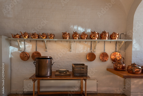 Antique kitchen for professional use