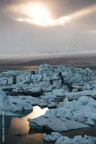 Iceland glacier lagoon 